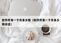 軟件開(kāi)發(fā)一個(gè)月多少錢(qián)（軟件開(kāi)發(fā)一個(gè)月多少錢(qián)合適）