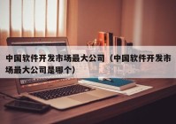 中國軟件開發(fā)市場最大公司（中國軟件開發(fā)市場最大公司是哪個）