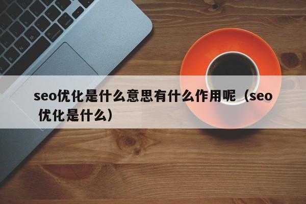 seo優(yōu)化是什么意思有什么作用呢(seo 優(yōu)化是什么)